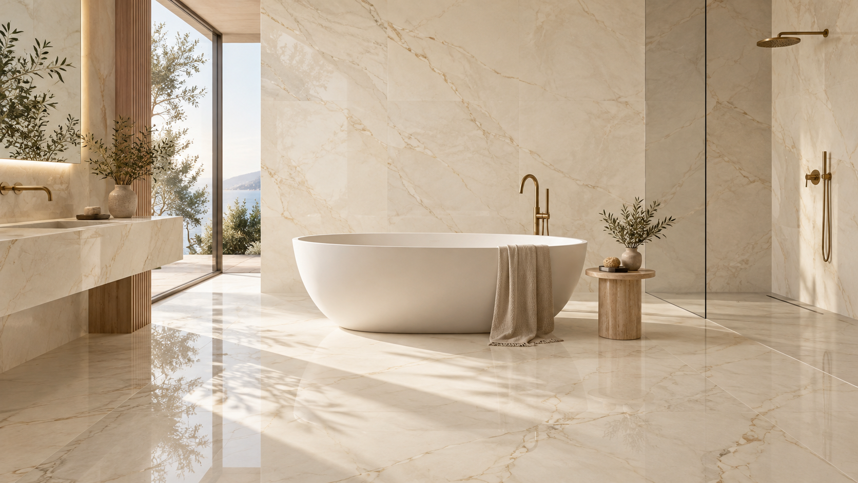 Porcelain surface installation