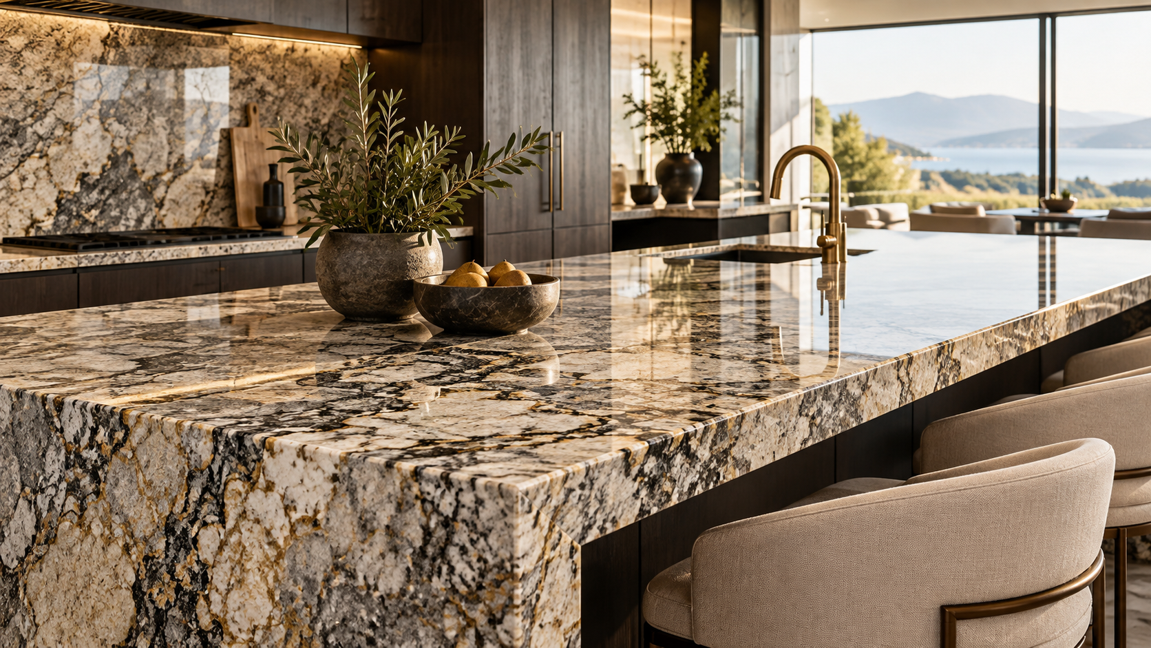 Granite surface installation